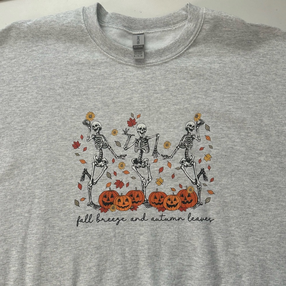 Fall skeleton crewneck!